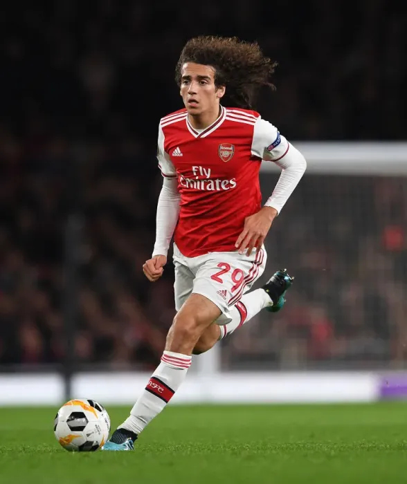 Framed Print : Arsenal's Guendouzi in Action against Vitoria Guimaraes in Europa League