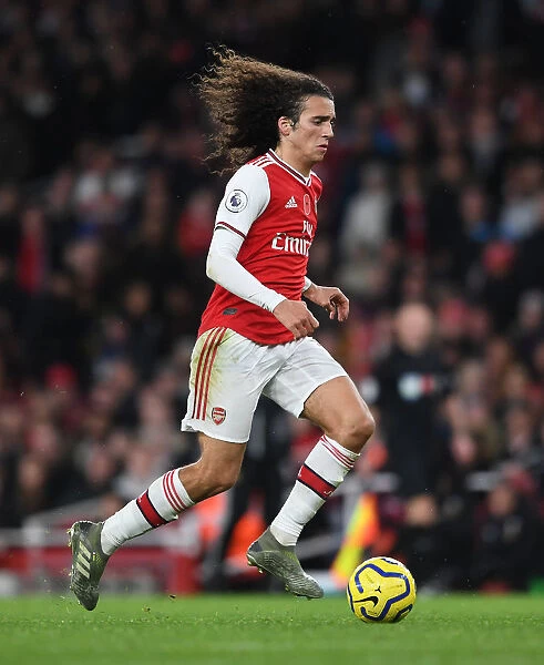 Arsenal's Guendouzi in Action against Wolverhampton Wanderers in the Premier League (2019-20)