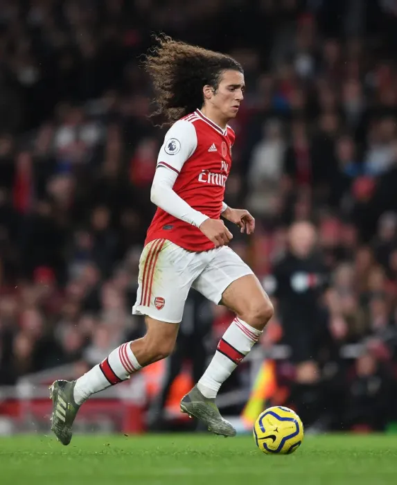 Framed Print : Arsenal's Guendouzi in Action against Wolverhampton Wanderers in the Premier League (2019-20)