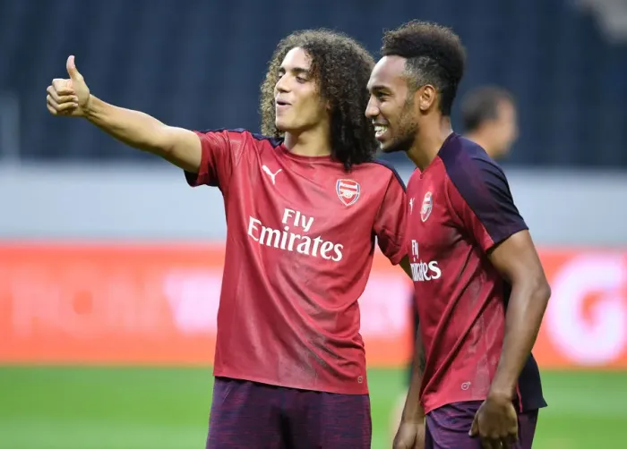 Framed Print : Arsenal's Guendouzi and Aubameyang in Action against SS Lazio (2018-19) Framed Print : Arsenal's Guendouzi and Aubameyang in Action against SS Lazio (2018-19)