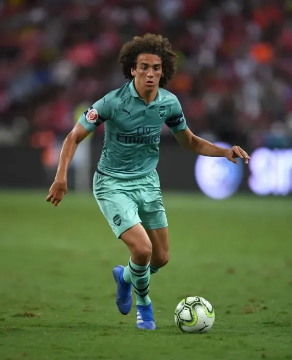 Framed Print : Arsenal's Guendouzi Takes on Paris Saint-Germain: A Clash of Rising Stars in International Champions Cup (2018, Singapore)