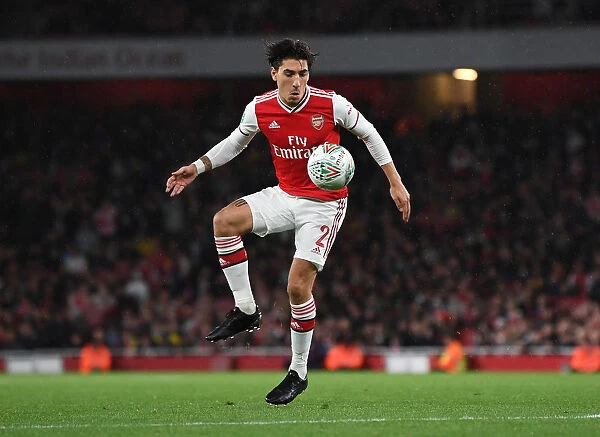 Arsenal's Hector Bellerin in Action: Carabao Cup Clash vs. Nottingham Forest