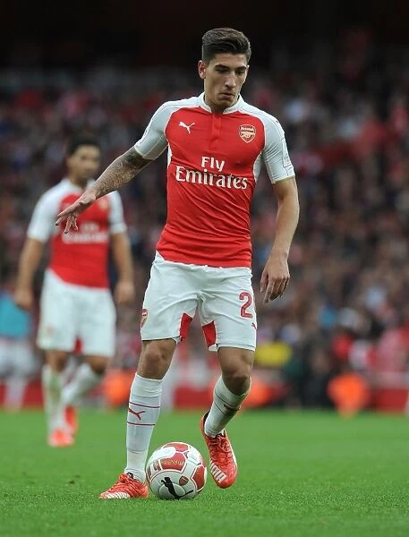 Arsenal's Hector Bellerin in Action at Emirates Cup 2015 / 16 vs VfL Wolfsburg