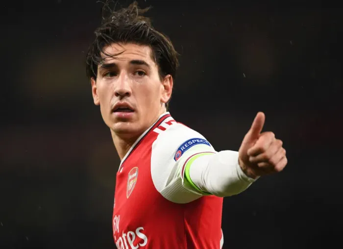 Framed Print : Arsenal's Hector Bellerin in Action during Europa League Match vs Standard Liege Framed Print : Arsenal's Hector Bellerin in Action during Europa League Match vs Standard Liege