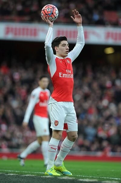 Arsenal's Hector Bellerin in Action during FA Cup Clash against Sunderland at Emirates Stadium