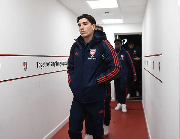 Arsenal's Hector Bellerin Arrives at Vitality Stadium for FA Cup Fourth Round Match vs AFC Bournemouth