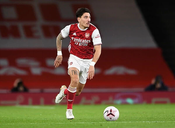 Arsenal's Hector Bellerin at Empty Emirates Stadium: Arsenal vs Leicester City, Premier League 2020-21