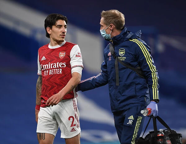 Arsenal's Hector Bellerin Exits Chelsea Match with Injury (2020-21 Premier League)