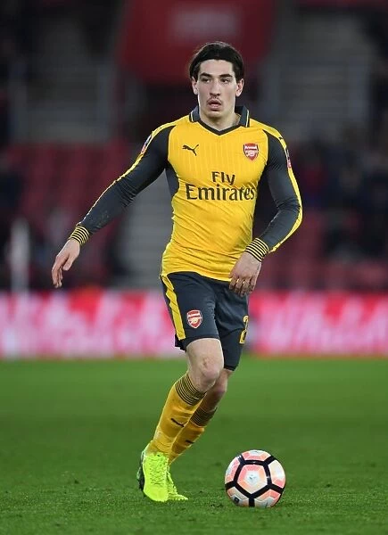 Arsenal's Hector Bellerin in FA Cup Action against Southampton