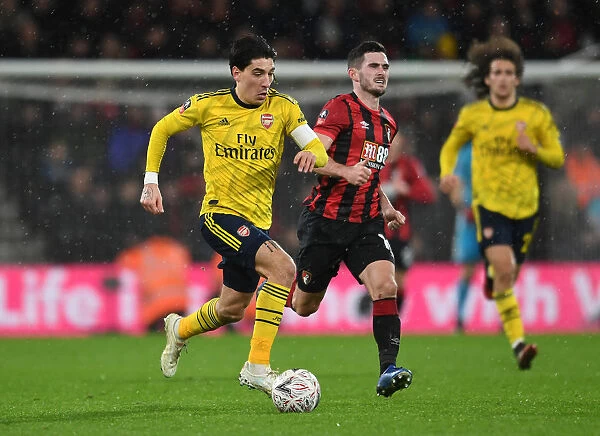 Arsenal's Hector Bellerin in FA Cup Action: Arsenal vs AFC Bournemouth