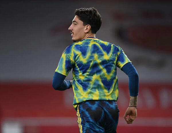 Arsenal's Hector Bellerin: Focused Pre-Match at Empty Emirates Stadium (2020-21) (Arsenal vs Leicester City)