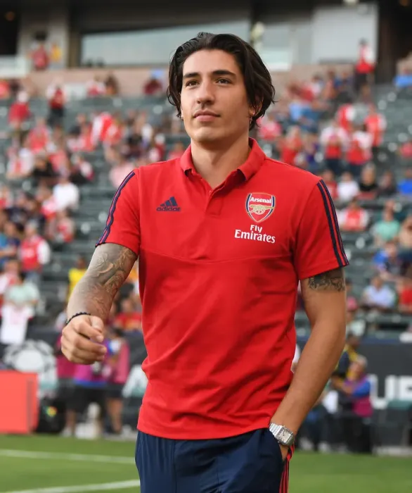 Framed Print : Arsenal's Hector Bellerin: Focused and Ready - Arsenal FC vs. FC Bayern, International Champions Cup 2019