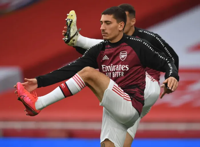 Framed Print : Arsenal's Hector Bellerin Gears Up for Arsenal vs. Leicester City Showdown Framed Print : Arsenal's Hector Bellerin Gears Up for Arsenal vs. Leicester City Showdown