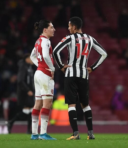 Arsenal's Hector Bellerin and Newcastle's Isaac Hayden Share a Moment After Match