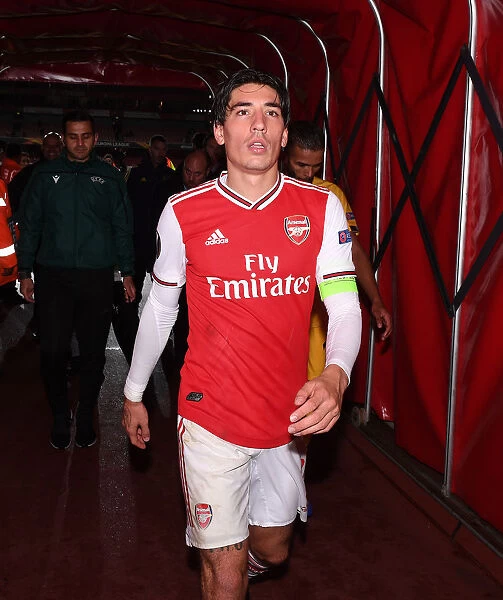 Arsenal's Hector Bellerin Post-Match at Emirates Stadium after Arsenal FC vs Standard Liege, UEFA Europa League 2019-20
