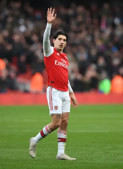 Framed Print : Arsenal's Hector Bellerin Reacts After Arsenal FC vs West Ham United, Premier League 2019-20