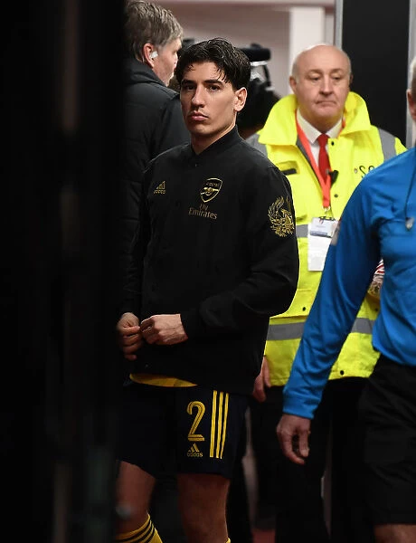 Arsenal's Hector Bellerin in the Tunnel Before FA Cup Clash vs. AFC Bournemouth
