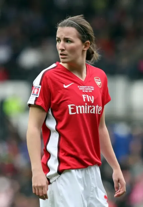 Framed Print : Arsenal's Helen Lander Celebrates FA Cup Victory Over Sunderland WFC