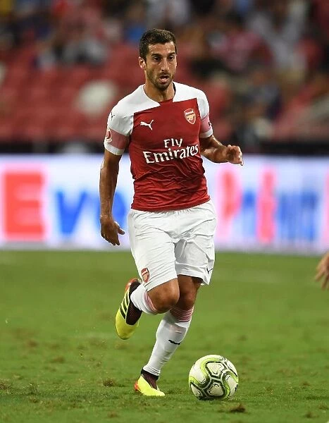 Arsenal's Henrikh Mkhitaryan in Action against Atletico Madrid, International Champions Cup 2018