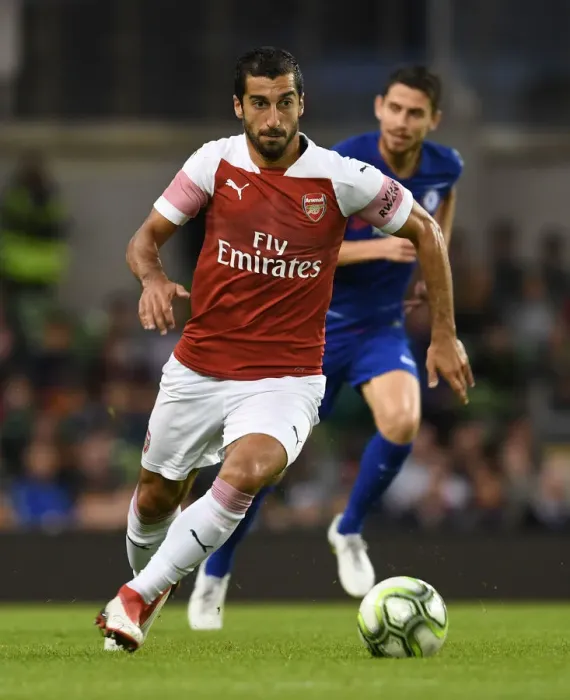 Framed Print : Arsenal's Henrikh Mkhitaryan Shines in Arsenal v Chelsea Pre-Season Clash, 2018-19