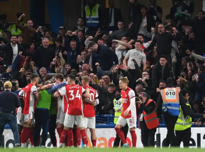 Framed Print : Arsenal's Historic 4-Goal Comeback: Celebrating Glory Over Chelsea (April 2022) Framed Print : Arsenal's Historic 4-Goal Comeback: Celebrating Glory Over Chelsea (April 2022)