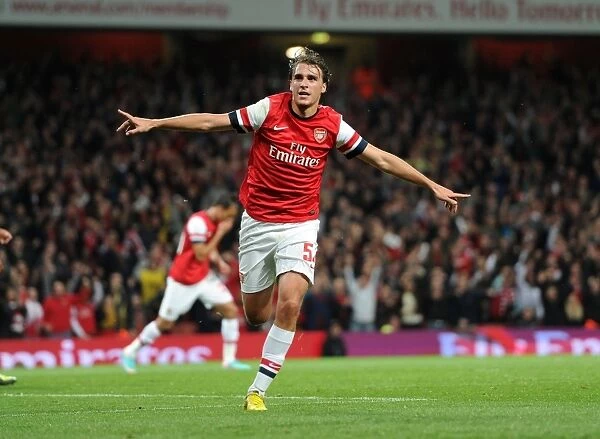 Arsenal's Ignasi Miquel Scores Fifth Goal in Capital One Cup Victory over Coventry City