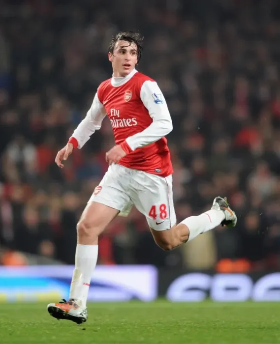 Framed Print : Arsenal's Ignasi Miquel Stars in FA Cup Fifth Round Replay: Arsenal 5-0 Leyton Orient