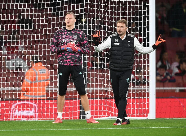 Arsenal's Inaki Cana Pavon and Bernd Leno Prepare for Carabao Cup Clash Against Leeds United