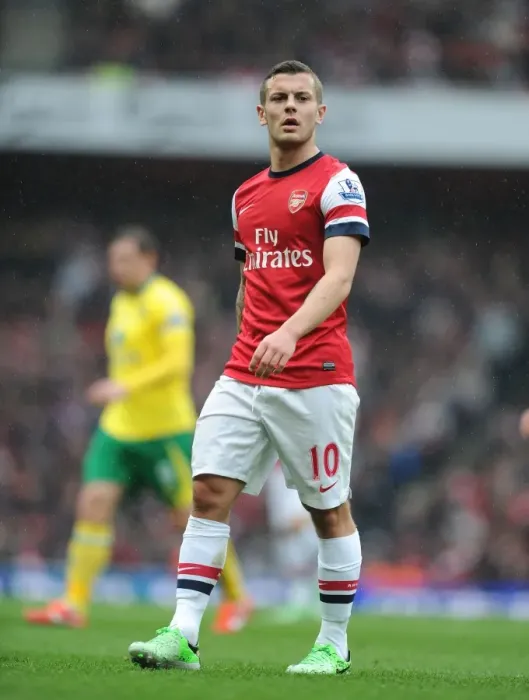 Framed Print : Arsenal's Jack Wilshere in Action: Arsenal vs. Norwich City (2012-13)