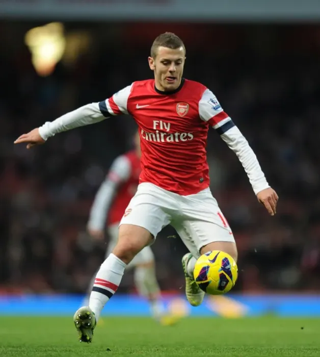 Framed Print : Arsenal's Jack Wilshere in Action: Arsenal vs Swansea City (Premier League 2012-13)