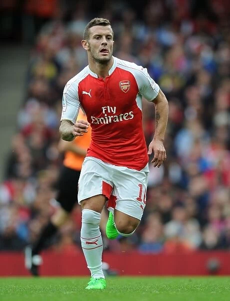 Arsenal's Jack Wilshere in Action at Emirates Cup 2015 / 16 vs. VfL Wolfsburg