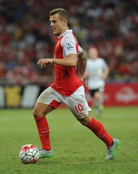Arsenal's Jack Wilshere in Action Against Everton at 2015 Asia Trophy, Singapore