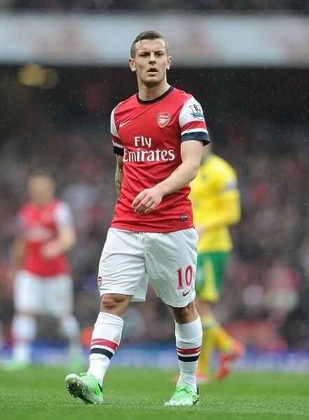 Arsenal's Jack Wilshere in Action against Norwich City (2012-13)