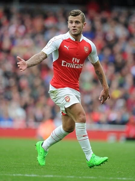Arsenal's Jack Wilshere in Action against VfL Wolfsburg at Emirates Cup 2015 / 16