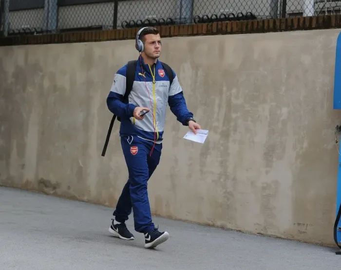 Framed Print : Arsenal's Jack Wilshere Arrives at Selhurst Park Ahead of Crystal Palace Clash (February 2015)