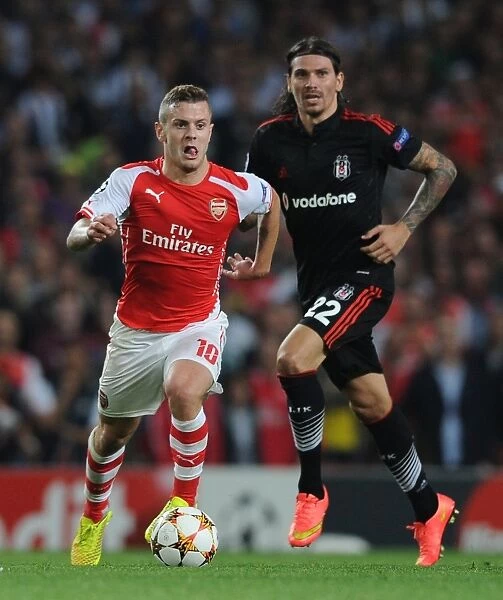 Arsenal's Jack Wilshere Battles Past Besiktas in UEFA Champions League Qualifier