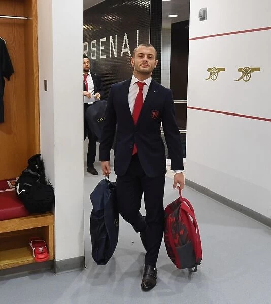 Arsenal's Jack Wilshere in the Home Changing Room Before Arsenal v Chelsea (2017-18)