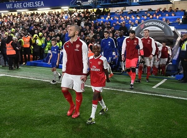 Arsenal's Jack Wilshere Leads Team Out in Carabao Cup Semi-Final vs Chelsea