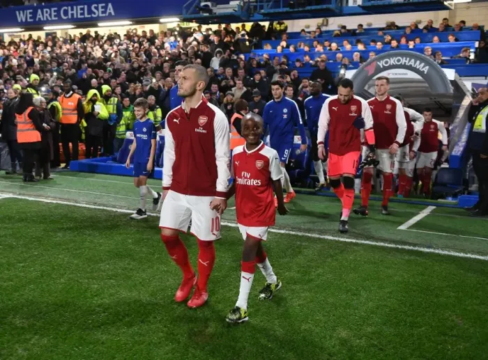 Framed Print : Arsenal's Jack Wilshere Leads Team Out in Carabao Cup Semi-Final vs Chelsea Framed Print : Arsenal's Jack Wilshere Leads Team Out in Carabao Cup Semi-Final vs Chelsea