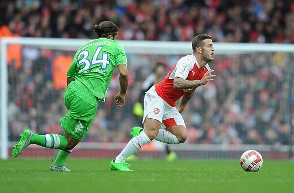 Arsenal's Jack Wilshere Outwits Ricardo Rodriguez: Emirates Cup 2015 / 16