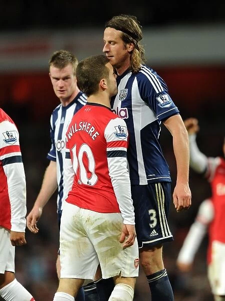 Arsenal's Jack Wilshere Scores Against West Brom's Jonas Olsson: Arsenal 2-0 (Barclays Premier League, 2012-13)