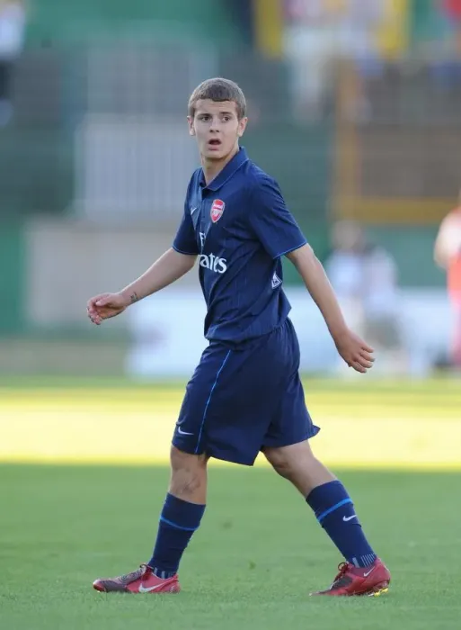 Framed Print : Arsenal's Jack Wilshere Shines in Dominant 5-0 Pre-Season Victory over Szombathelyi (2009)