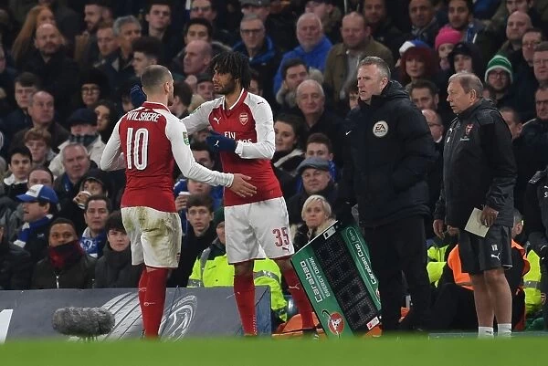 Arsenal's Jack Wilshere Substituted by Mohamed Elneny in Chelsea vs Arsenal Carabao Cup Semi-Final