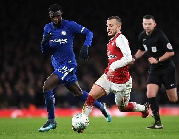 Arsenal's Jack Wilshere vs. Chelsea's Tiemoue Bakayoko: A Battle in the Carabao Cup Semi-Finals