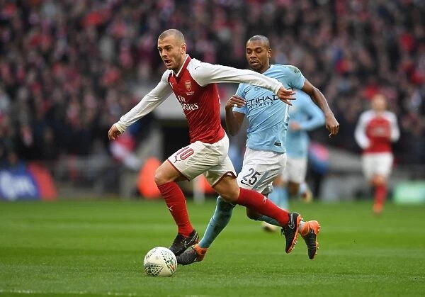 Arsenal's Jack Wilshere vs. Manchester City's Fernandinho: A Battle in the Carabao Cup Final