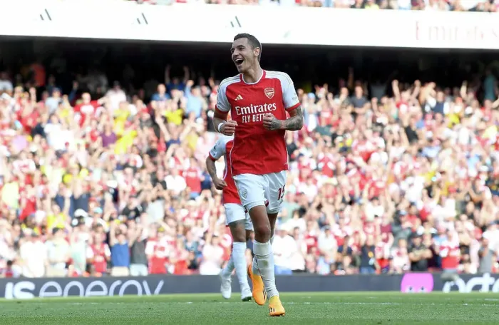 Framed Print : Arsenal's Jakub Kiwior Scores Fifth Goal in Thrilling 2022-23 Premier League Victory over Wolverhampton Wanderers Framed Print : Arsenal's Jakub Kiwior Scores Fifth Goal in Thrilling 2022-23 Premier League Victory over Wolverhampton Wanderers