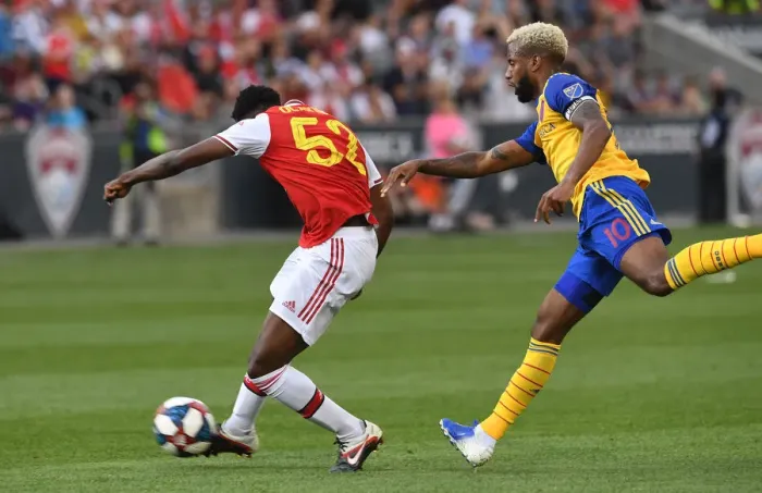 Framed Print : Arsenal's James Olayinka Scores Second Goal vs Colorado Rapids, 2019
