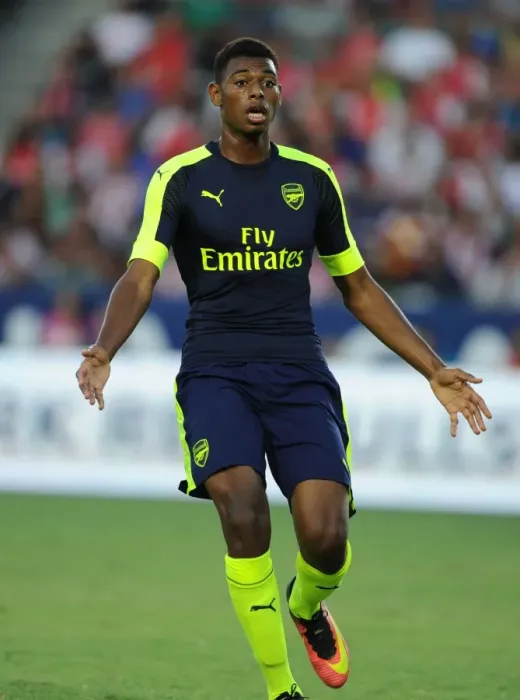 Framed Print : Arsenal's Jeff Reine-Adelaide in Action against CD Guadalajara (2016-17 Pre-Season Friendly) Framed Print : Arsenal's Jeff Reine-Adelaide in Action against CD Guadalajara (2016-17 Pre-Season Friendly)