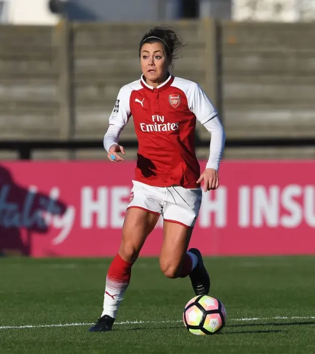 Framed Print : Arsenal's Jemma Rose in Action: Arsenal Women vs Sunderland Ladies, WSL 1