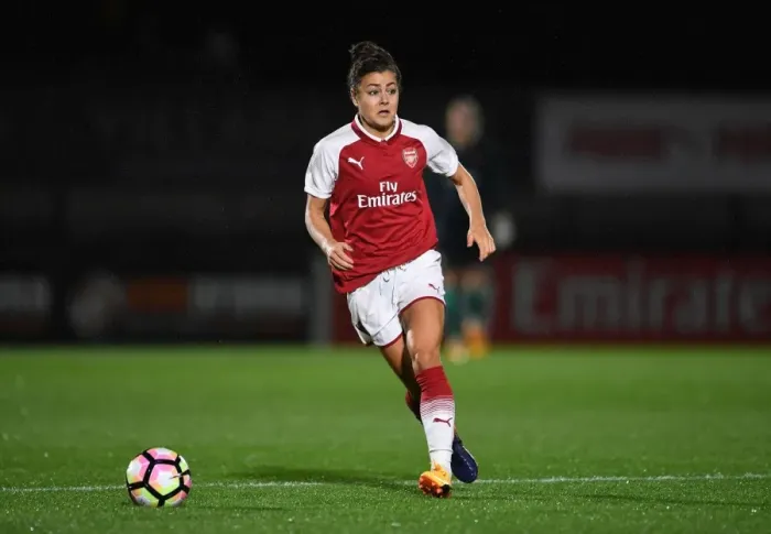 Framed Print : Arsenal's Jemma Rose in Action: Pre-Season Clash Against Everton Ladies Framed Print : Arsenal's Jemma Rose in Action: Pre-Season Clash Against Everton Ladies
